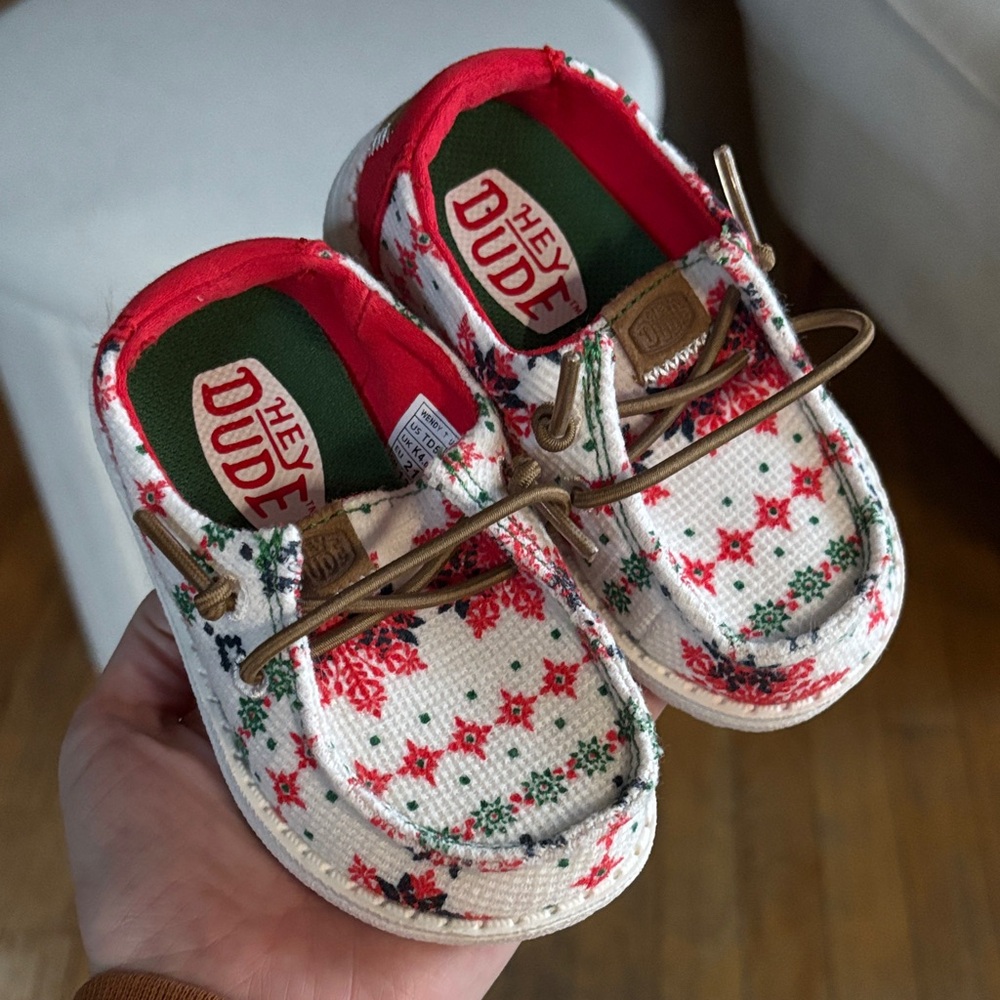 HEYDUDE Christmas Toddler Shoes